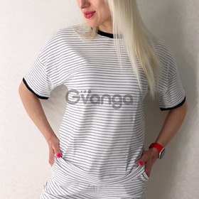 Жіночий домашній комплект з шортами "Strip Life" (16154) (арт. 1640)