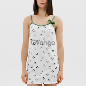 Домашня жіноча сорочка на тонкій бретелі "Cats" (16175) (арт. 1703)