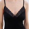 Нічна сорочка чорна з мереживом на тонких бретелях "Amour" (60047) (арт. 1348) 2