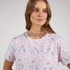 Жіноча нічна сорочка з коротким рукавом "Macaroons" (арт. LDK 129/08/01)