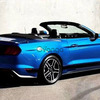 036 Ford Mustang GT синій кабріолет прокат авто без водія