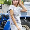 Жіночий комплект піжами з футболкою і шортами "Blue Star" (арт. 1083)