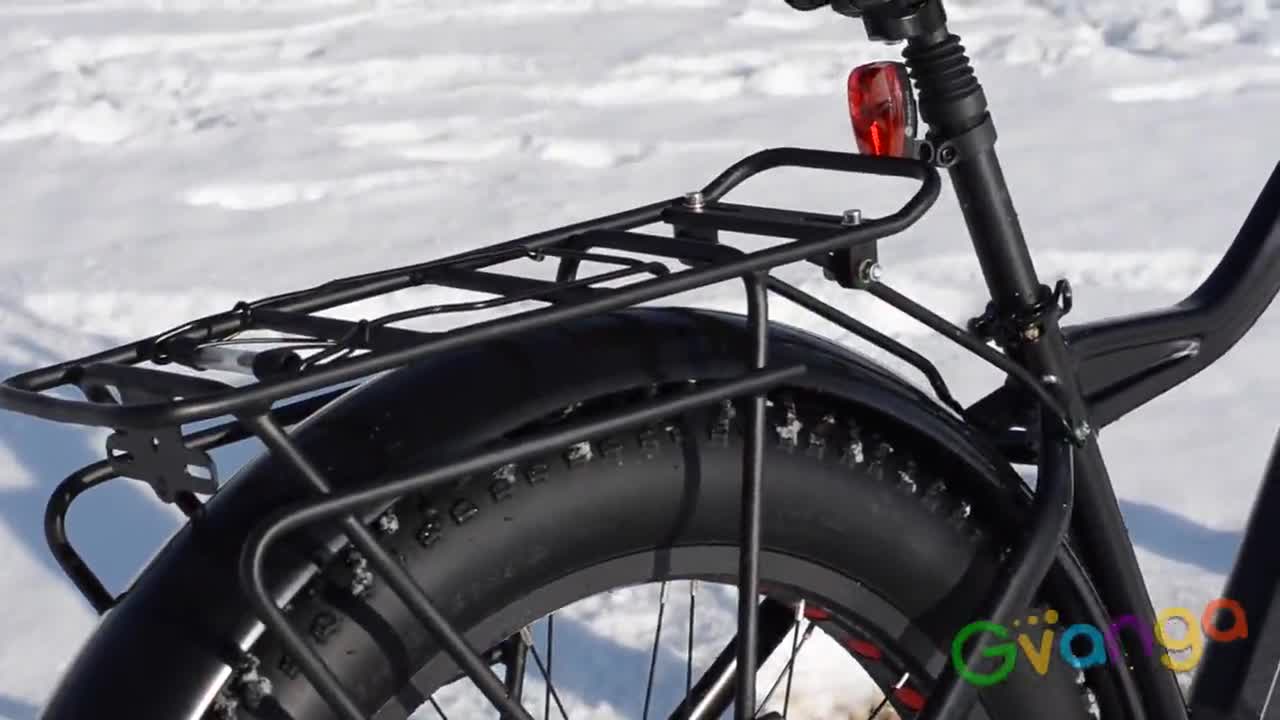 All-wheel drive E-bike designed with the snow and beach in mind