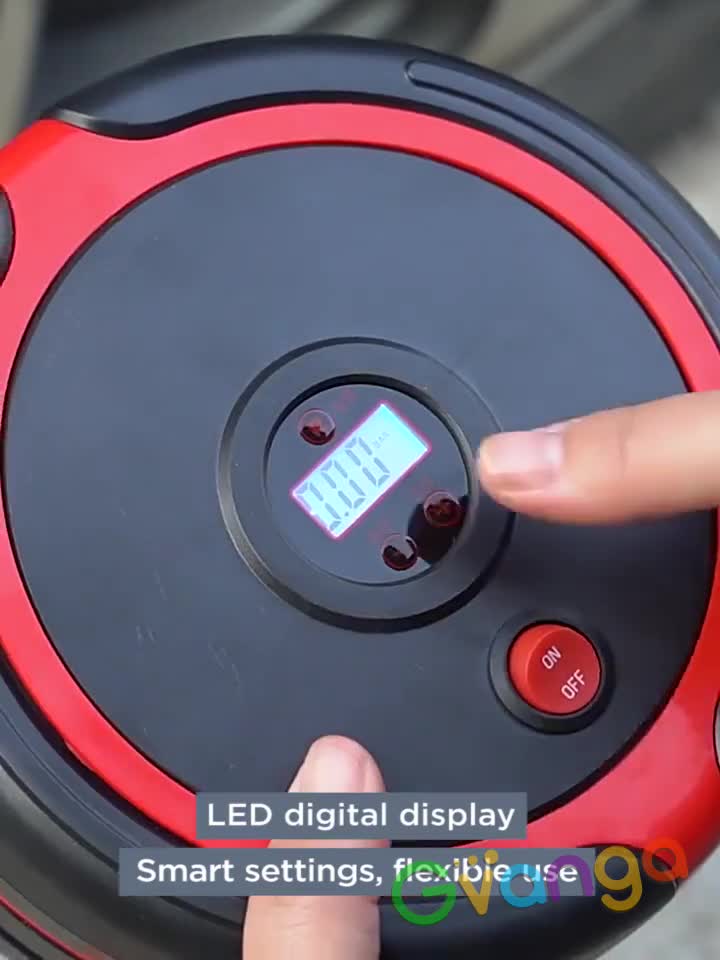 Car, tire Air pump, compress 260PSI DC 12V Portable Powerful Auto tire inflator