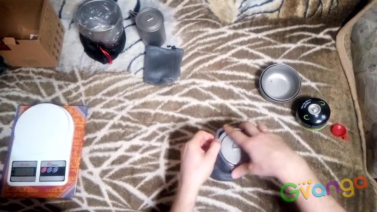 Титан Набор-матрешка Keith котелок 1,2L +2 миски 300+400ml. Вес 230g
